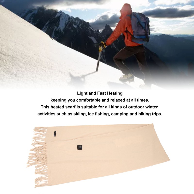 Heated Scarf for Men Women 3 Temperature Settings Lightweight Soft