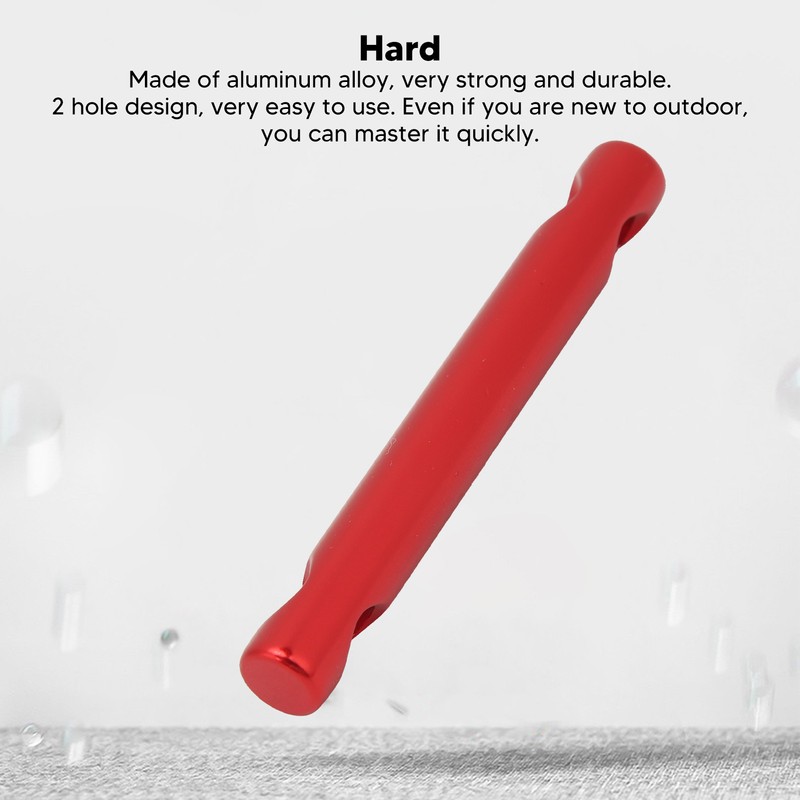 10 Pcs Aluminum Alloy Dual Holes Tent Line Stopper Cord