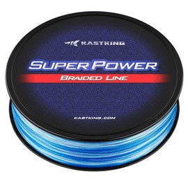 KastKing Superpower Braided Fishing Line, Blue Camo, 10LB, 327 Yds