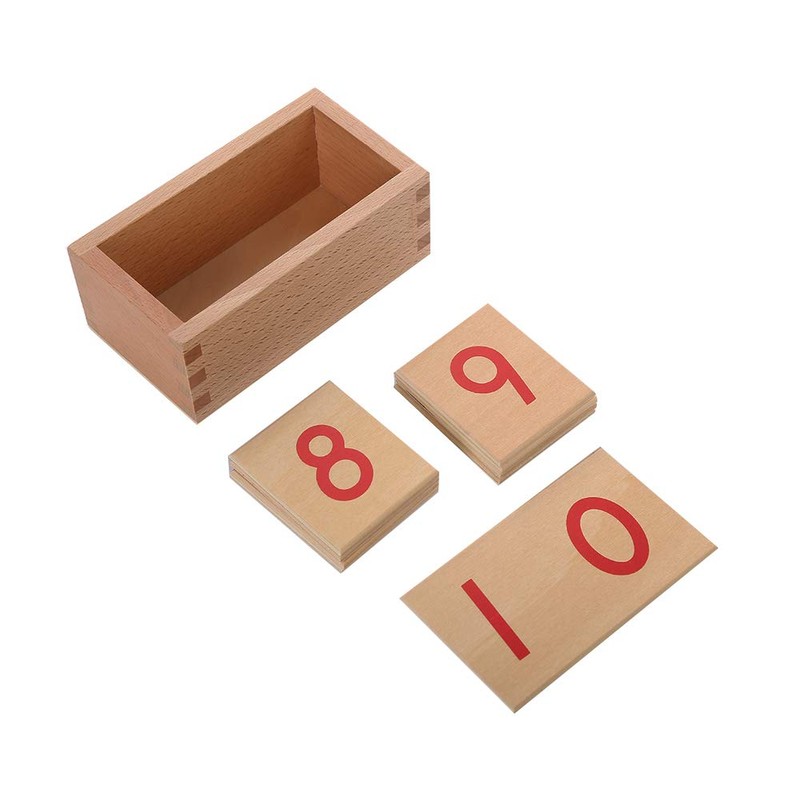 LEADER JOY Montessori Math Materials Numeral Cards for Preschool Early