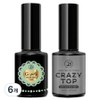 Gracia Jinbee Gijelly Base Gel 14ml + Crazy Top Gel Standard 14ml, 6 pcs, Gijelly Base 14ml + Standard Top Gel 14ml / 그라시아 진비 지젤리베이스젤14ml +크레이지탑젤 스탠다드 14ml, 6개, 지젤리베이스 14ml+스탠다드 탑젤 14ml