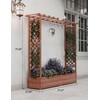 GarveeLife Raised Garden Bed with Trellis, 72 Inch Wood Planter