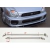 Unbrand Silver 8" Adjustable Rod Support for Korean European Bumper