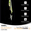 Dreaming Casa 100% Blackout Curtains Premium Thermal Insulated Linen Window