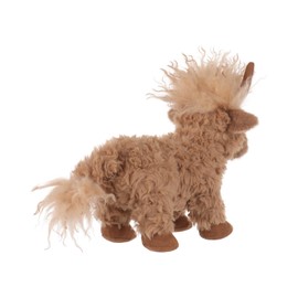 Apricot Lamb Charming Highland Cow Plush Toys for Children, Soft Cute Cuddly Toy for Baby Girls and Boys, Fluffy Highland Cow Brown 22 cm