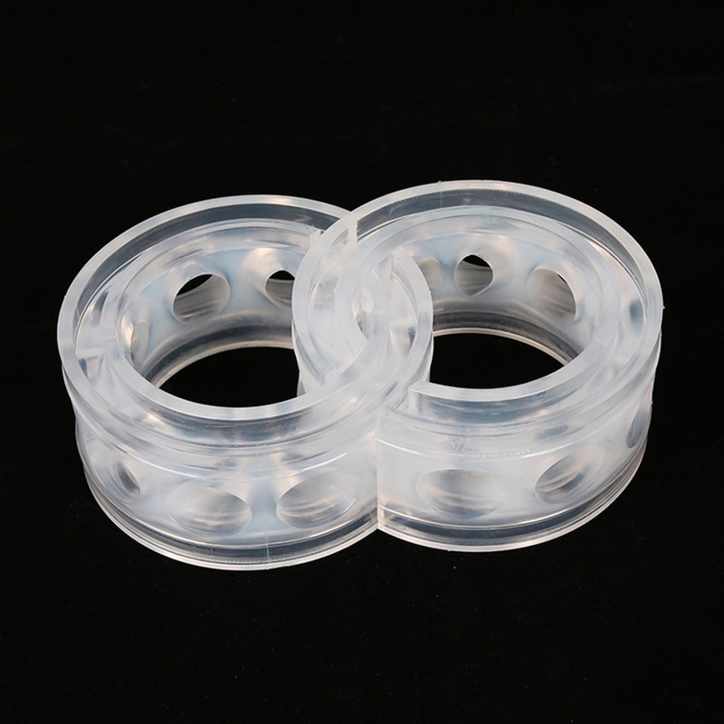 Pack of 2 Car Rubber Shock Absorbers, Universal Transparent Absorber