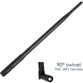 2X RP-TNC Male WiFi Antenna 2.4GHz / 5GHz Omni Dual-Band 6dBi Antennas for Linksys WRT54G Wireless Router Signal Booster Cisco AIRONET Trimble Robotic Total Stations