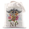 BWWKTOP Nurse Practitioner Tote Bag Nurses Practitioner Gifts Nurse Practitioner