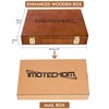 IMOTECHOM 10-Pieces Woodworking Wood Chisel Set with Wooden Box, Honing