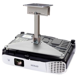 PCMD, LLC. Projector Ceiling Mount Compatible with Epson PowerLite 1224 1264 1284 X27 X29 X30 with Lateral Shift Coupling (10-Inch Extension)