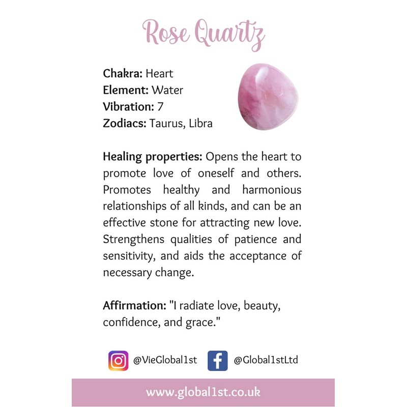 VIE VIE Teardrop Faceted Pendant (Rose Quartz)