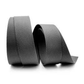 CRAFTMEMORE 1.5 Inch Heavy Nylon Webbing - Straps for Arts and Crafts, Luxury Bag Strap High Density Webbing (50 Yards, Black)