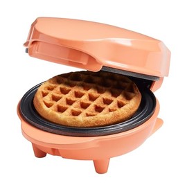 Bestron AMW500PEBS Mini Waffle Maker, Alloy Steel, Orange