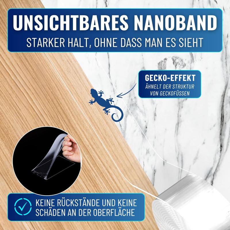 MEISTERWERK - Double-Sided Nano Tape [Extra Strong] - Glue-Free &