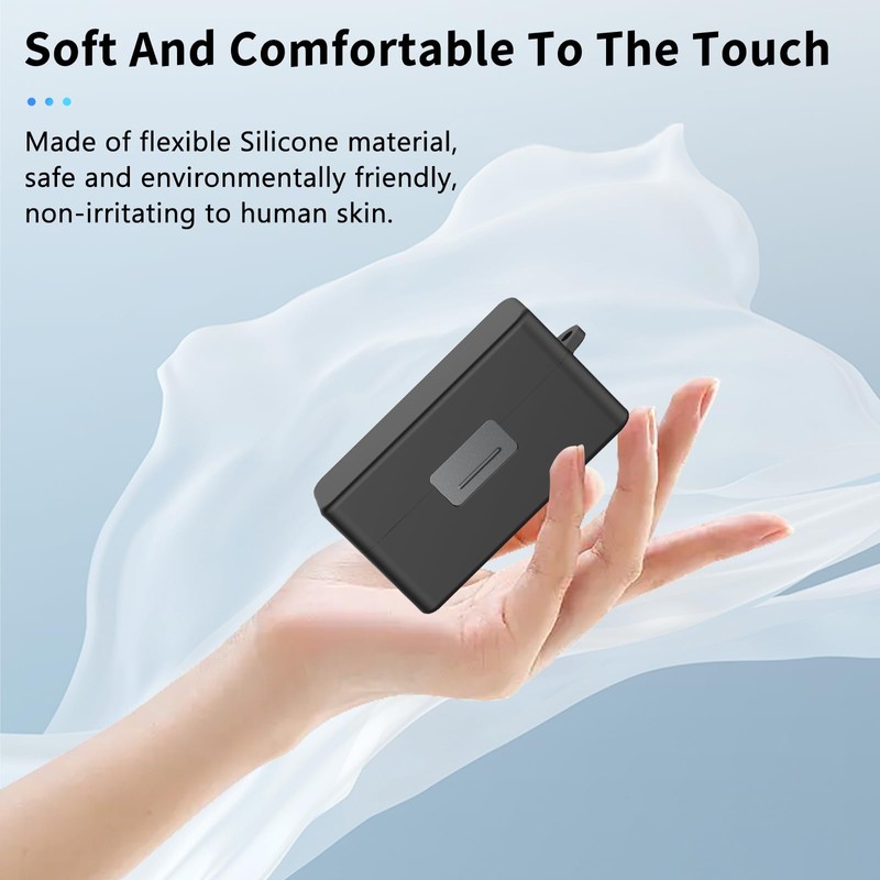 Case for DJI Mic 3,NOUKAJU Microphone Silicone Protective Cover,Drop-Proof with