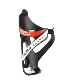 ESEN SP Carbon Fiber Bottle Holder Lightweight and Durable Fast Ideal for Road Mountains (Matte, Red)