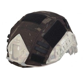 EMERSONGEAR Tactical Helmet Cover Camouflage Combat Helmet Accessories for Airsoft Paintball Gear Fast Helmet Cover BJ/PJ/MH (Multicam Black)