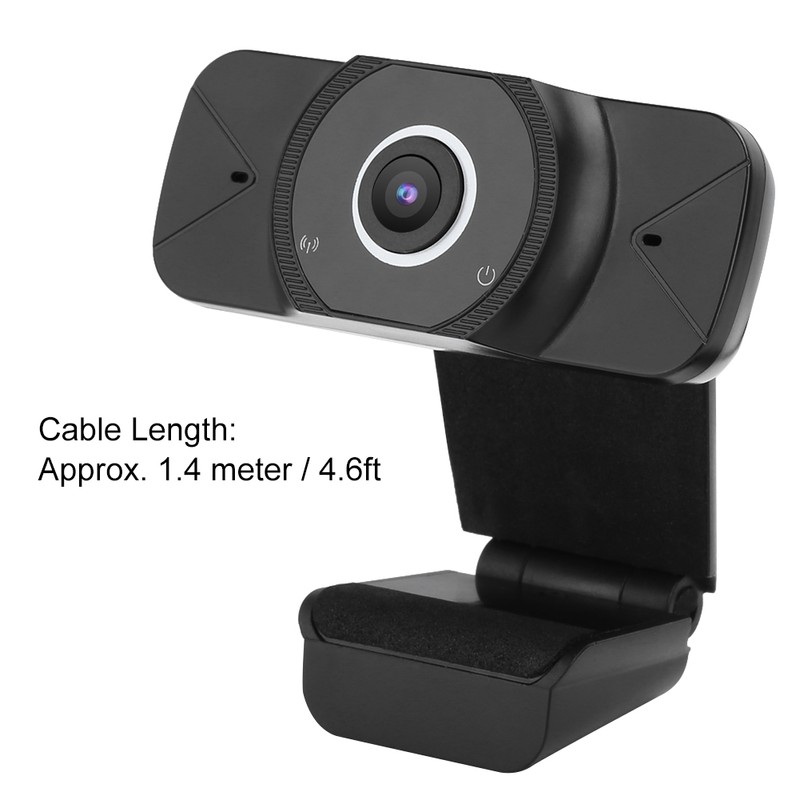 Webcam PC Camera HD 1080P Laptop Desktop Computer USB Drive‑Free