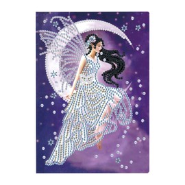 DCIDBEI Diamond Painting Notizbuch Blanko A5 Notizbücher Diamant Malerei Notebook DIY Malen nach Zahlen Erwachsene Diamond Painting Notizbuch Fee Elfe Tagebuch Skizzenbuch Schreibwaren Geschenke