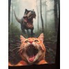 Cat T Rex selfie T-shirt NEW 100% Cotton s m
