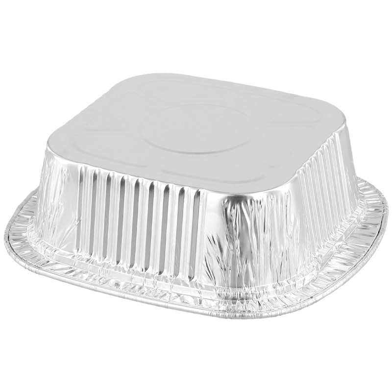 SEUNMUK 30 PCS Aluminium Foil Trays, Square, Silver, 190x180x55mm, with