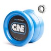 YoyoFactory ONE Yo-Yo - Blue (modern spinning yoyo, beginner to pro, 2 different level ball-bearings included, comes with string)