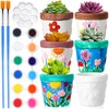 Pasimy 6 Set Ceramics to Paint DIY Ceramic Succulent Planter