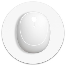 Dapesuom Alfombrilla de ratón redonda pequeña de 6 x 6 pulgadas con base de goma antideslizante, alfombrilla de mouse impermeable, mini alfombrilla de mouse para mujeres y niños, bandeja de teclado para casa, oficina, viajes, blanco marfil