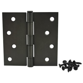 Cosmas Oil Rubbed Bronze Door Hinge 4" Inch x 4" Inch with Square Corners - 37670