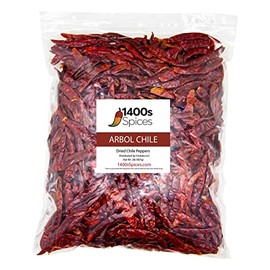 2lb Chile de Arbol Bulk, Food Service by 1400s Spices