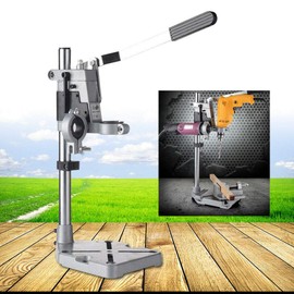 Adjustable Bench Clamp Drill Press Stand for Drill Workbench Repair Tool Universal Bench Clamp Support Tool, Drill Press Table, Drill Stand for Hand Drill Double Hole Aluminum Heavy-duty Base