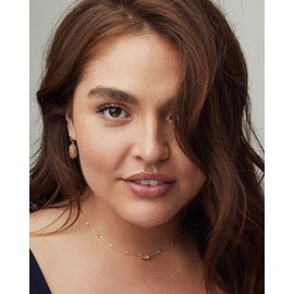 Kendra Scott Lee Drop Earrings for Women, Fashion Jewelry, Gold-Plated, Platinum Drusy