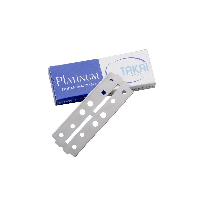 Takai Pack of 20 Platinum Blades Replacement For Straight Razor