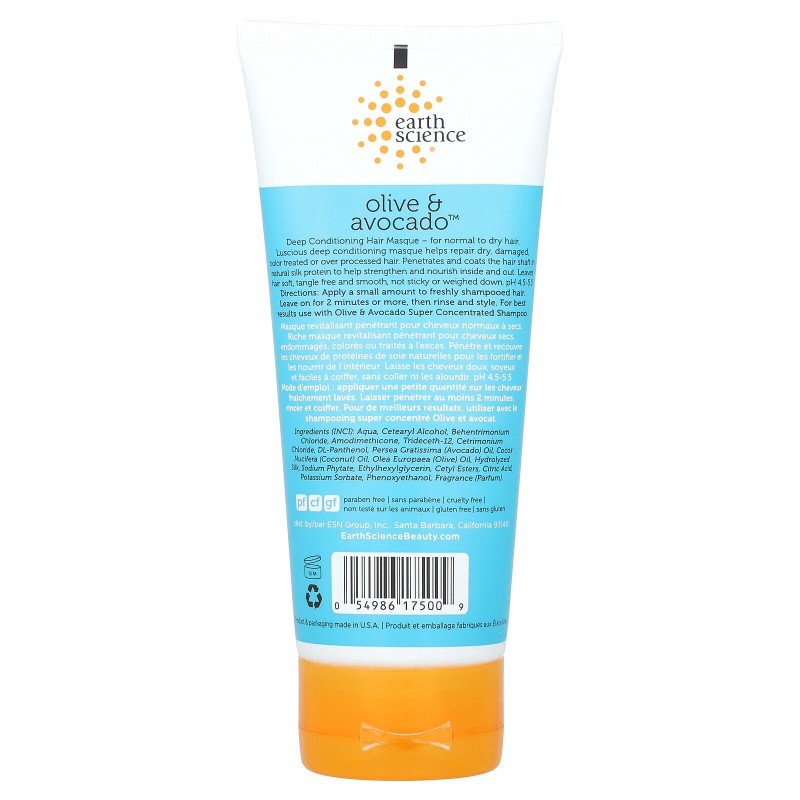 Deep Conditioning, Hair Masque, Olive & Avocado, 6 oz (170