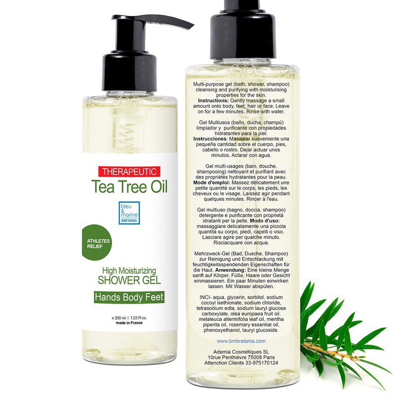 Shower Gel, Bath Soap and Shampoo (Body, Face and Hair)
