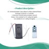 Aswalling Ceiling Fan Remote Control Kit 40W 6-Speed Timing Function