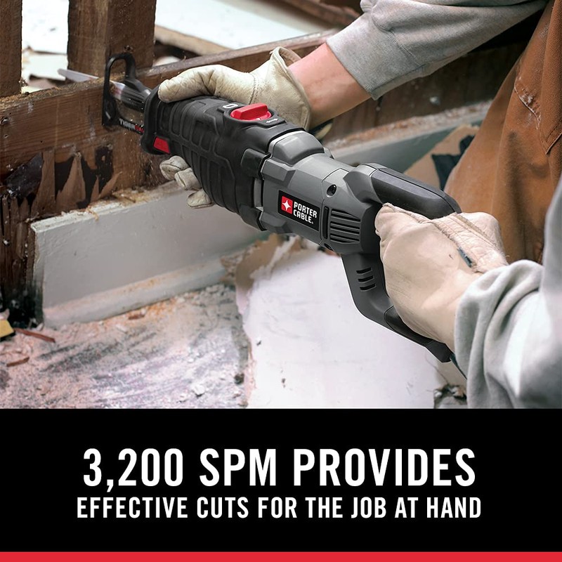 PORTER-CABLE Reciprocating Saw, 8.5-Amp, Variable Speed Trigger with Orbital Action,