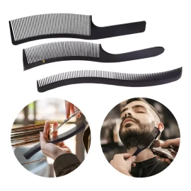 Universo en Linea Trio Peines Curvos Peluquería Barbería Corte Cabello 3 Pzs