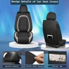 IKABEVEM 2PCS Front Leather Car Seat Covers Fit for Subaru