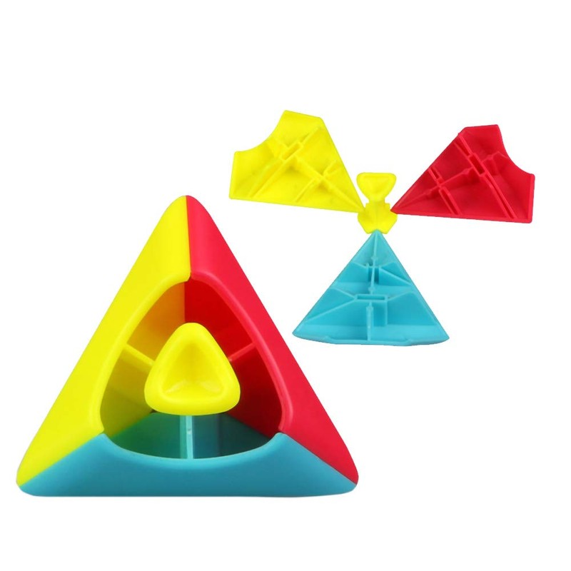 OJIN MO Fang GE Pyraminx 2 Stickerless Cube MoFangGe Pyramid