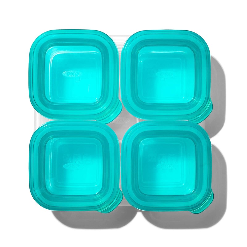 OXO Tot Silicone Baby Food Storage Container, Set of Four,