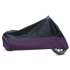 uxcell Motorcycle Cover Waterproof Rain Cover 190T XXL Black Purple for Honda Shadow ACE Spirit Sabre 600 750 1100 VT