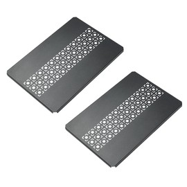 camping moon IGT Top Board Bridge Table Laser Top Board Aluminum 2pcs Black CK-25F-2P