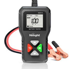 Nilight Car Battery Tester 6V 12V 24V Accurate Digital Auto Analyzer 100-2000 CCA Voltage SOH SOC Internal Resistance Test for Cars Trucks SUV ATV Boats Motorcycles Vehicle