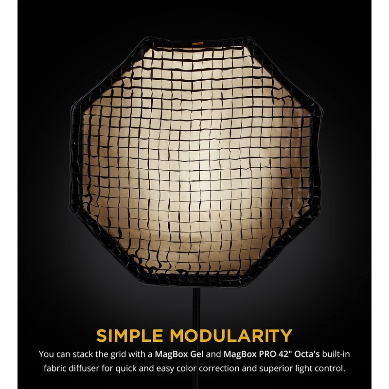 MagMod MagBox PRO 42'' Octa Grid, Black, Softbox Included