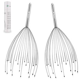 FREATECH 2-Pack Head Massager Scalp Stress Relax - Head Scratcher with 20 Fingers for Scalp Relaxation and Hair Stimulation, Relaxing Body Head Massage Tool