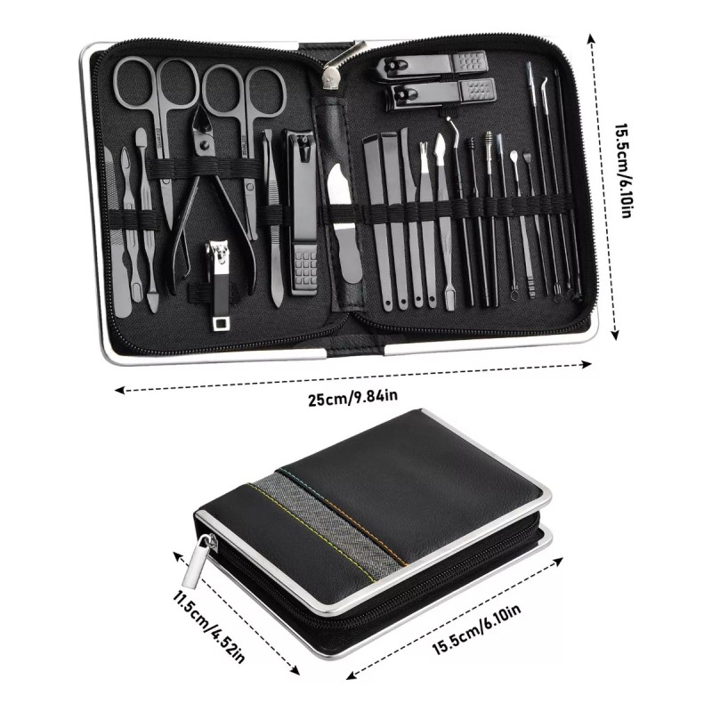 Dokpav Manicura Y Pedicura Kit 26pcs Set Manicura Kit Cortauñas