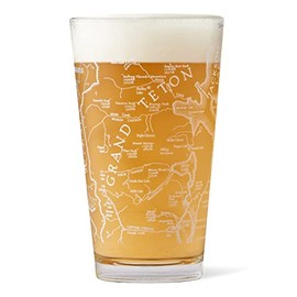 McGovern Outdoor Grand Teton National Park Map Pint Glass