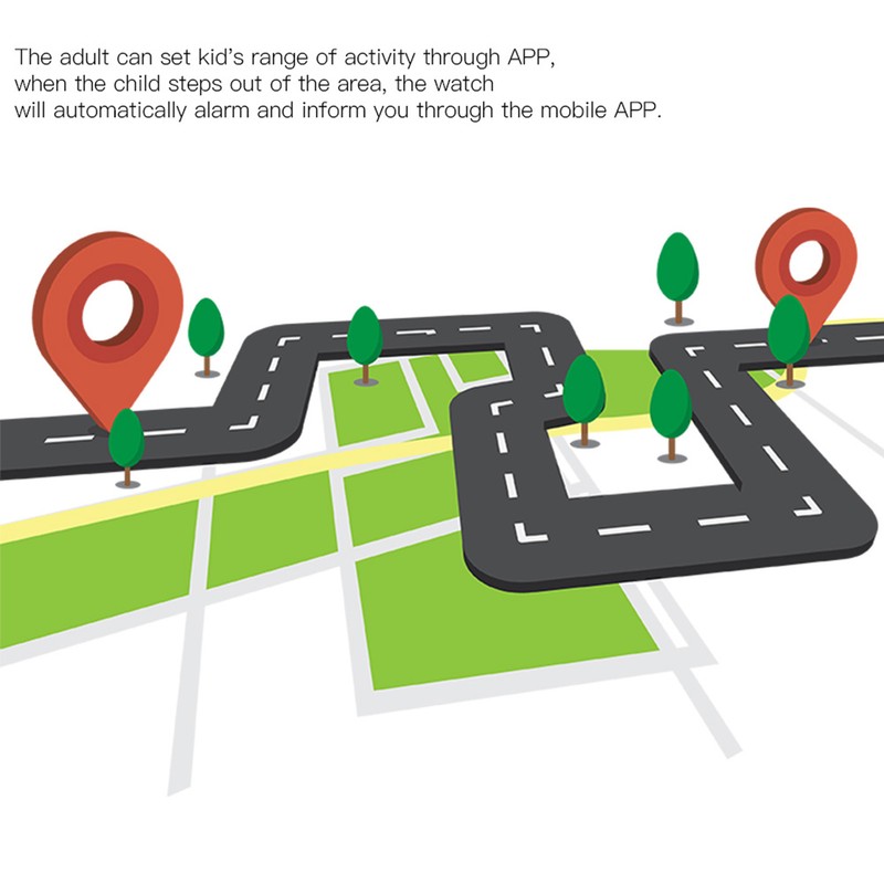 Smart Kid Touch Screen SOS Anti Lost GPS Tracking Wristwatch