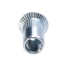 M4 Blind Rivet Nuts, Countersunk Head, Grooved Round Body, Open-Ended